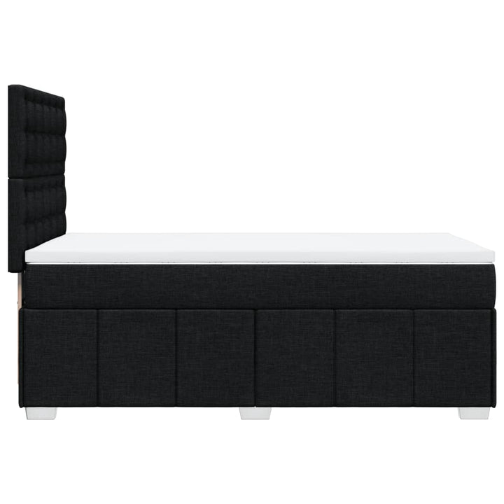 kontinentalseng med madras 90x200 cm stof sort