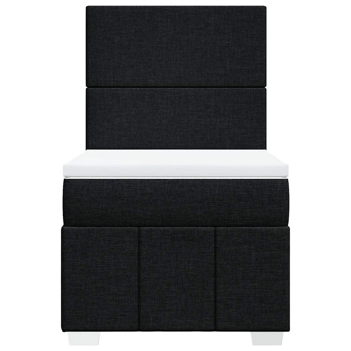 kontinentalseng med madras 100x200 cm stof sort
