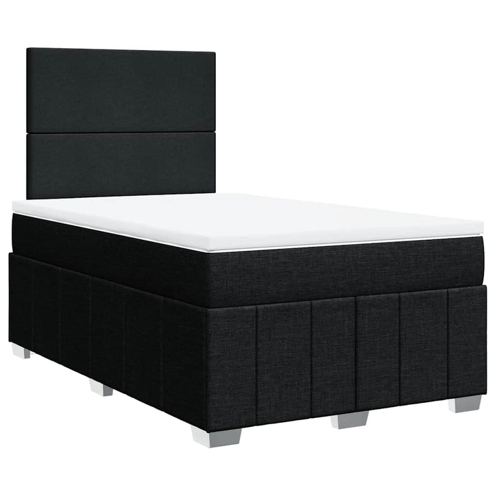 kontinentalseng med madras 120x190 cm stof sort