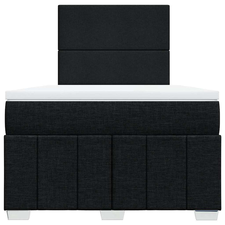 kontinentalseng med madras 120x190 cm stof sort