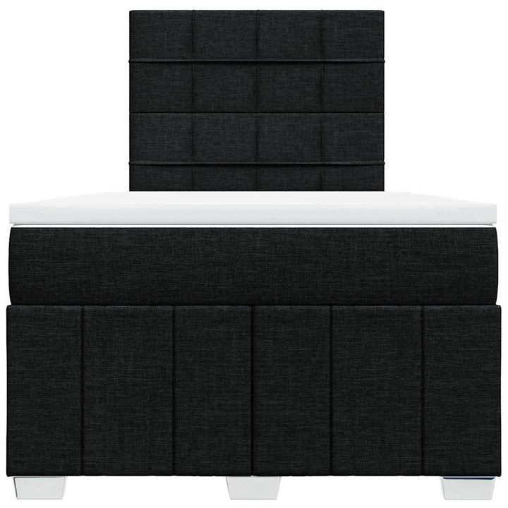 kontinentalseng med madras 120x190 cm stof sort