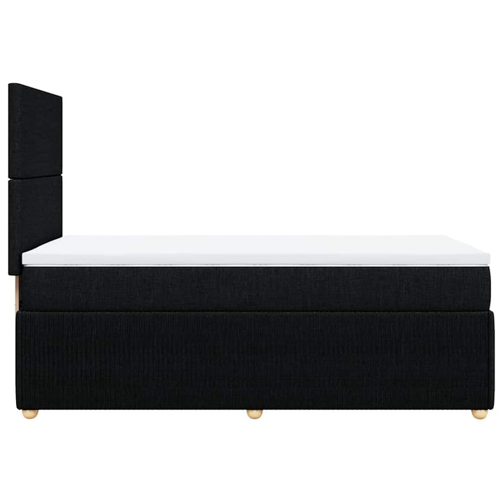 kontinentalseng med madras 90x190 cm stof sort