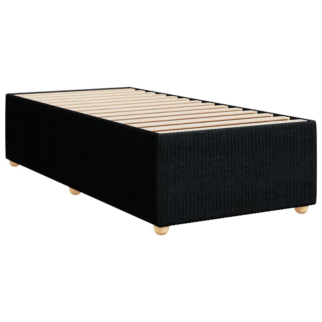kontinentalseng med madras 90x190 cm stof sort