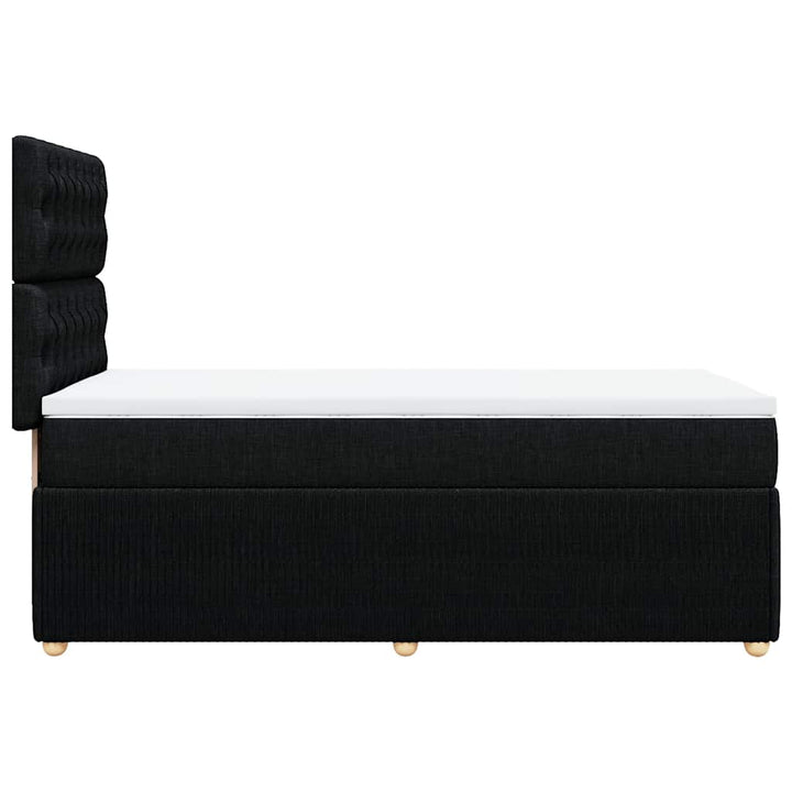kontinentalseng med madras 100x200 cm stof sort