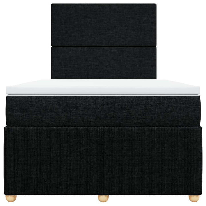 kontinentalseng med madras 120x190 cm stof sort