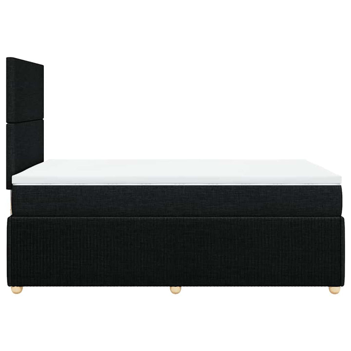 kontinentalseng med madras 120x190 cm stof sort