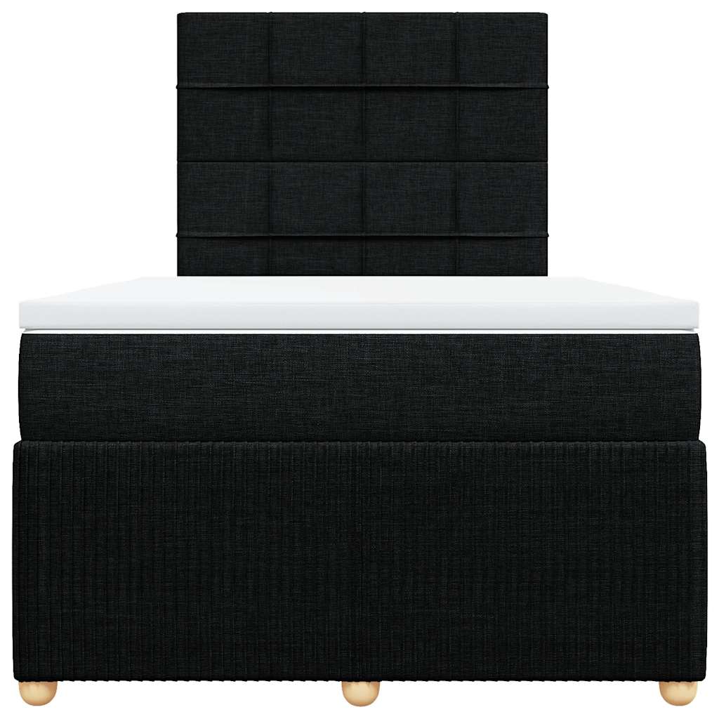 kontinentalseng med madras 120x190 cm stof sort