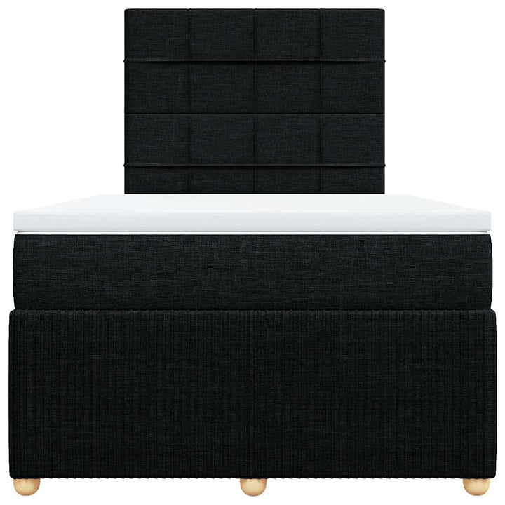 kontinentalseng med madras 120x190 cm stof sort