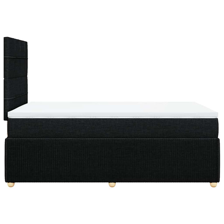 kontinentalseng med madras 120x190 cm stof sort