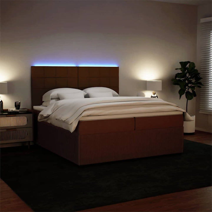 kontinentalseng med madras 200x200 cm fløjl lyserød