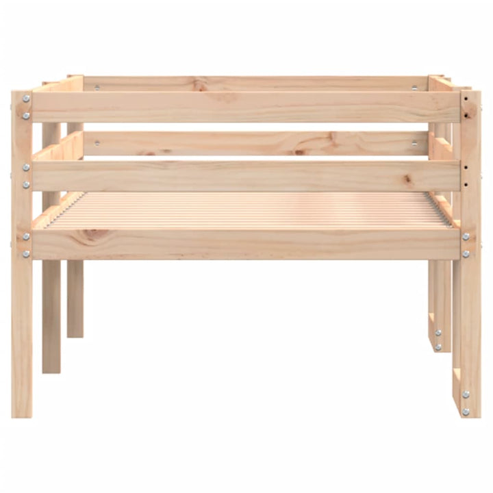 sengeramme til juniorseng 80x200 cm massivt fyrretræ