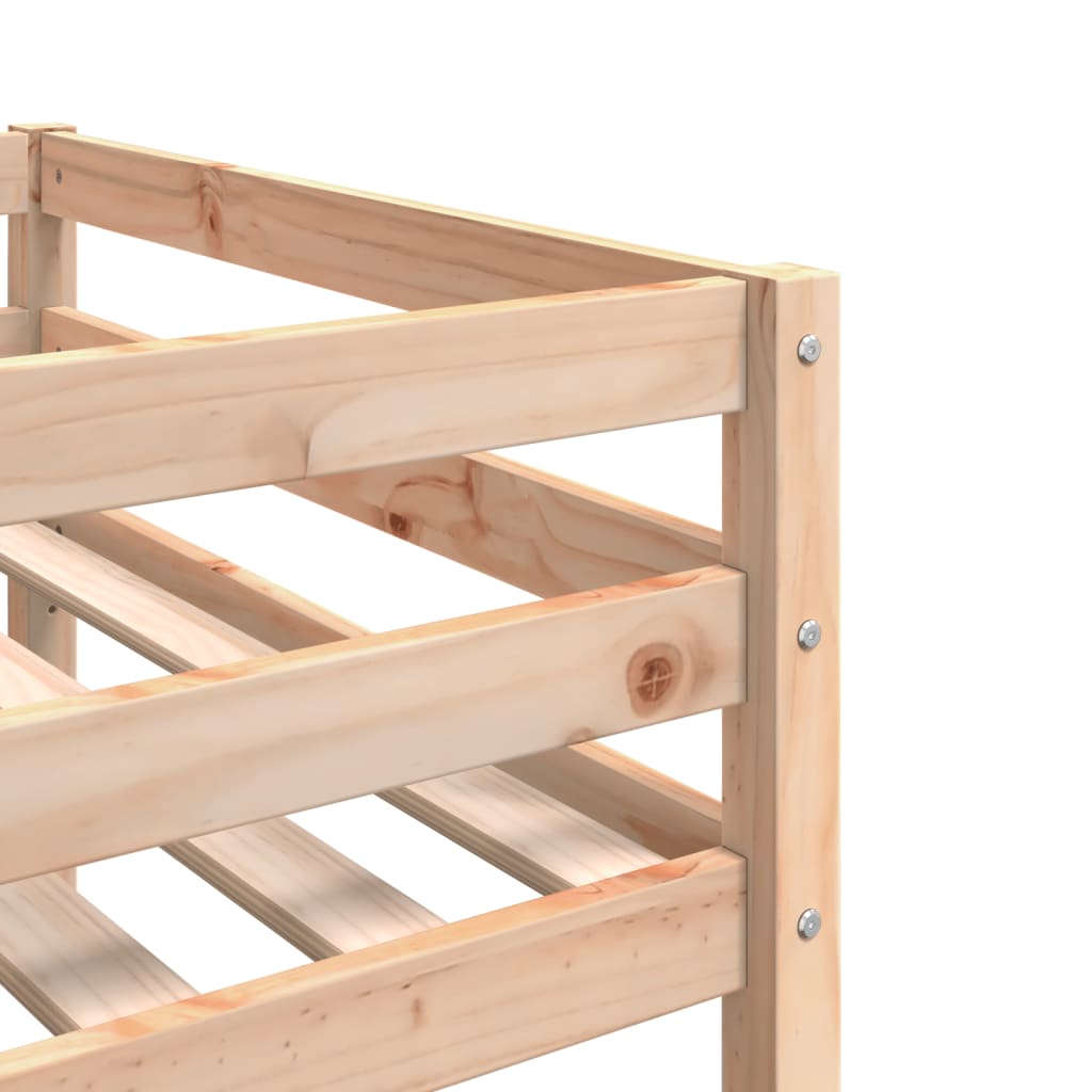 sengeramme til juniorseng 80x200 cm massivt fyrretræ