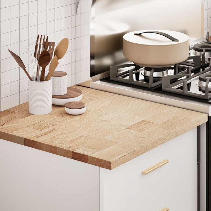 køkkenbordplade 60x63,5x2,7 cm massivt egetræ rektangulær