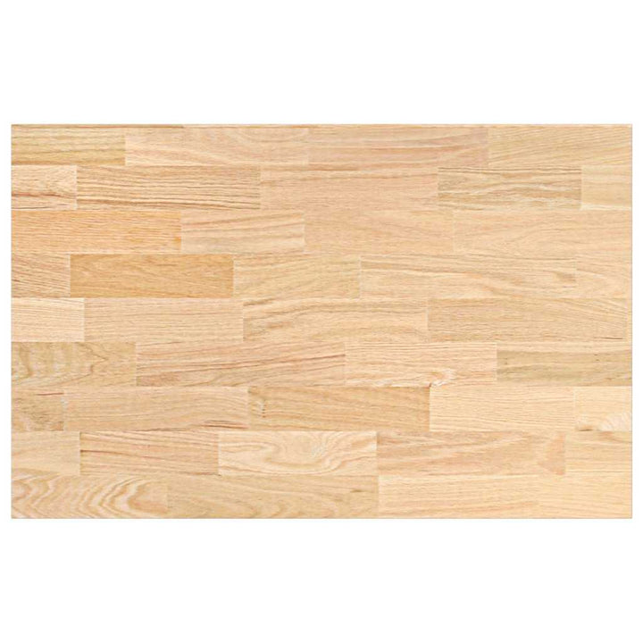 køkkenbordplade 100x63,5x2,7 cm massivt egetræ rektangulær
