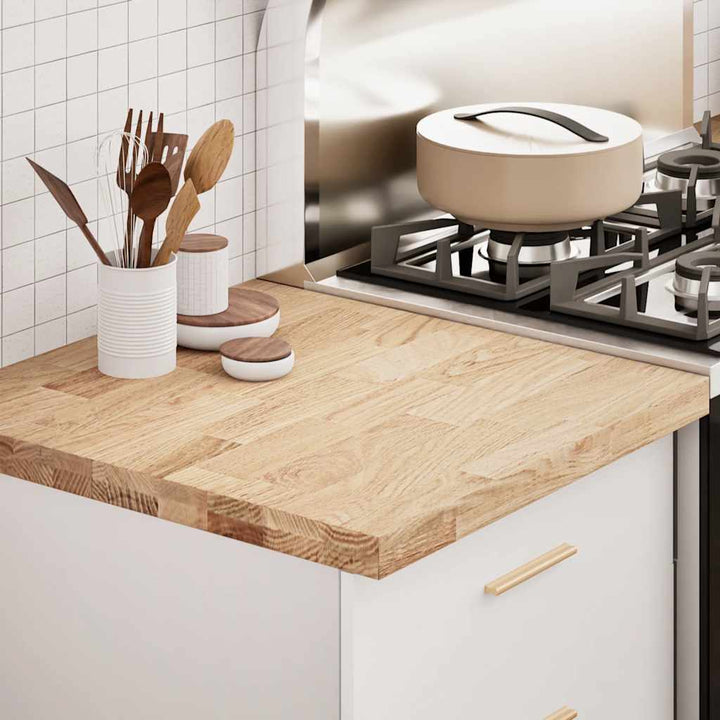 køkkenbordplade 60x63,5x4 cm massivt egetræ rektangulær