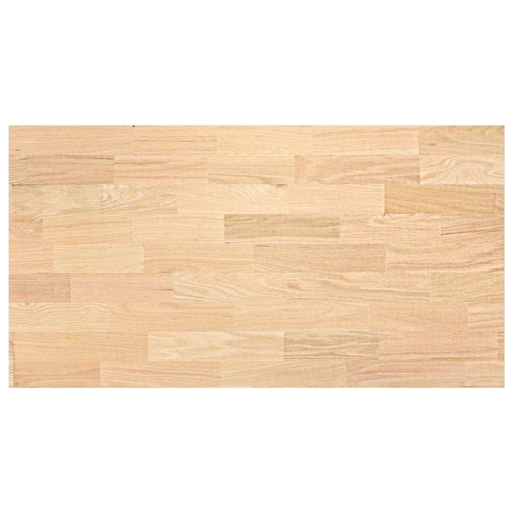 køkkenbordplade 120x63,5x4 cm massivt egetræ rektangulær