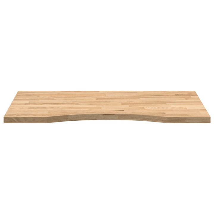 bordplade ubehandlet 80x50x2,5 cm massivt egetræ rektangulær