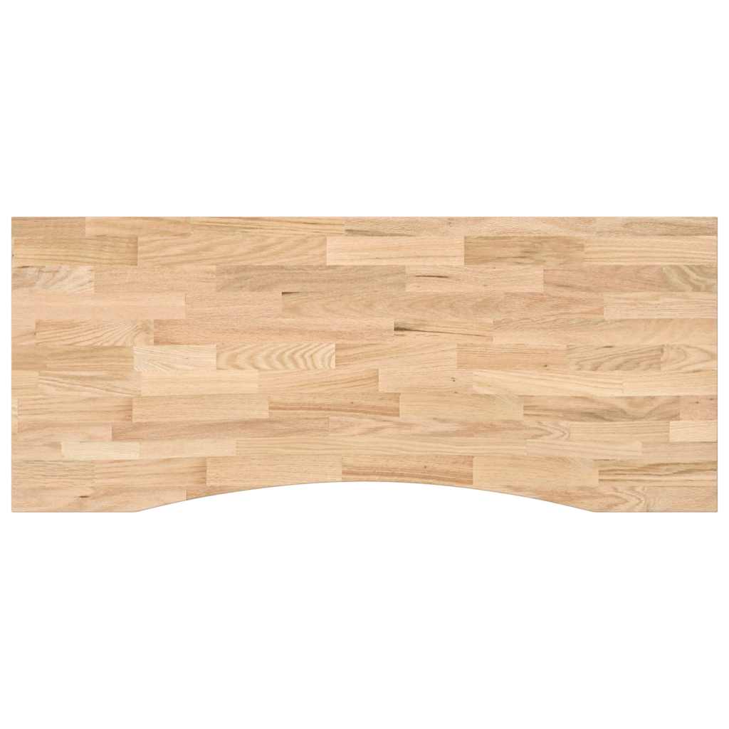 bordplade ubehandlet 120x50x2,5 cm massivt egetræ rektangulær