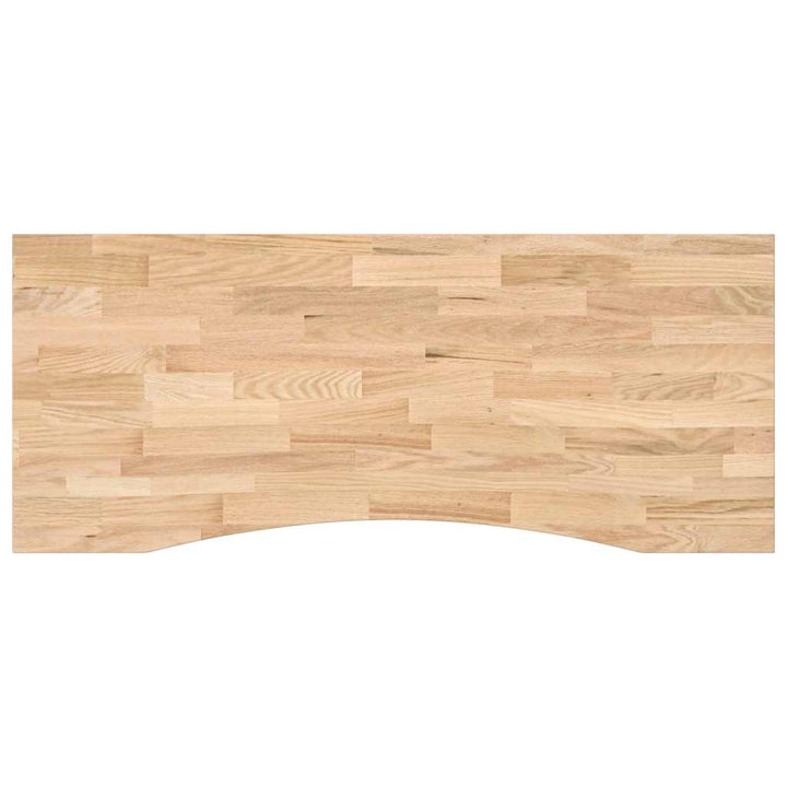 bordplade ubehandlet 120x50x2,5 cm massivt egetræ rektangulær