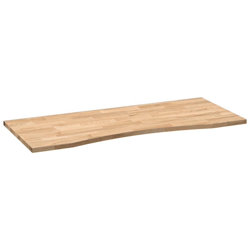 bordplade ubehandlet 120x50x2,5 cm massivt egetræ rektangulær