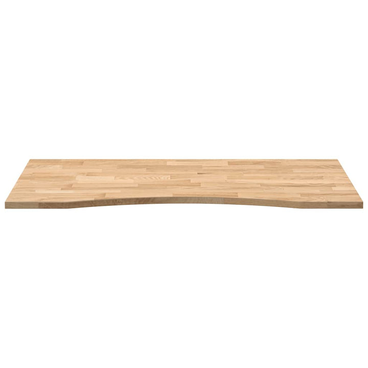 bordplade ubehandlet 120x50x2,5 cm massivt egetræ rektangulær