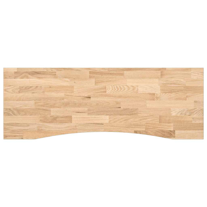 bordplade ubehandlet 140x50x2,5 cm massivt egetræ rektangulær