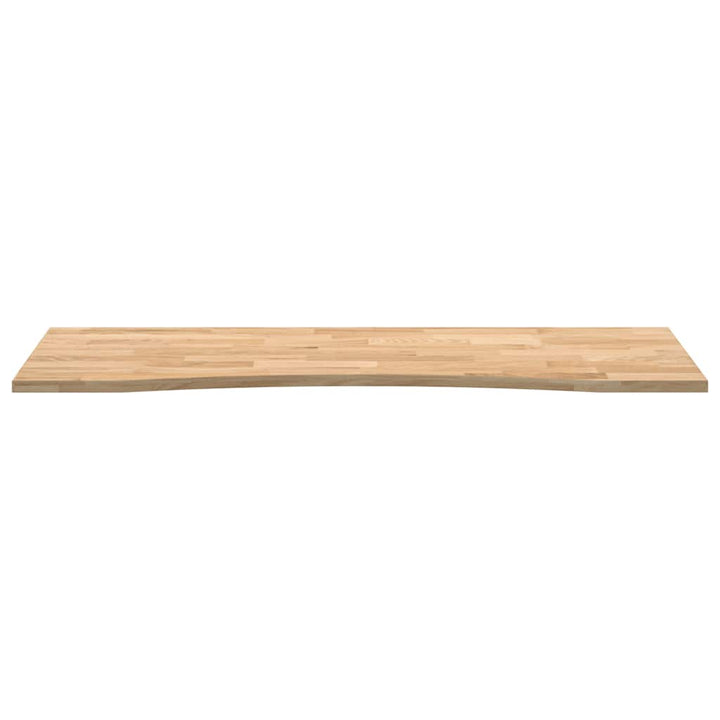bordplade ubehandlet 140x50x2,5 cm massivt egetræ rektangulær