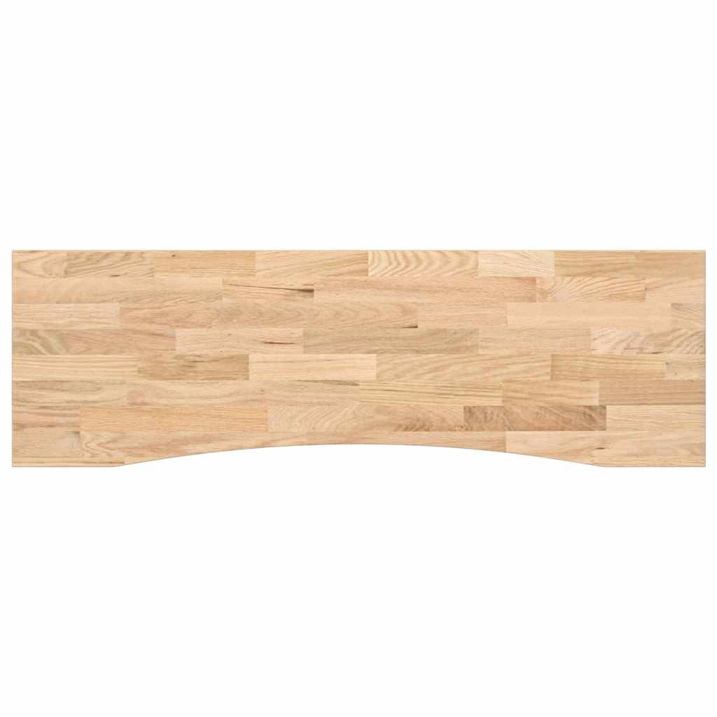 bordplade ubehandlet 160x50x2,5 cm massivt egetræ rektangulær
