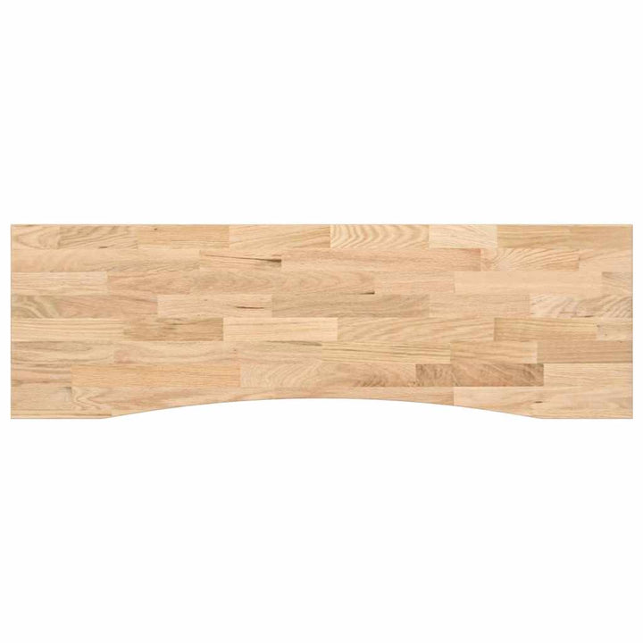 bordplade ubehandlet 160x50x2,5 cm massivt egetræ rektangulær