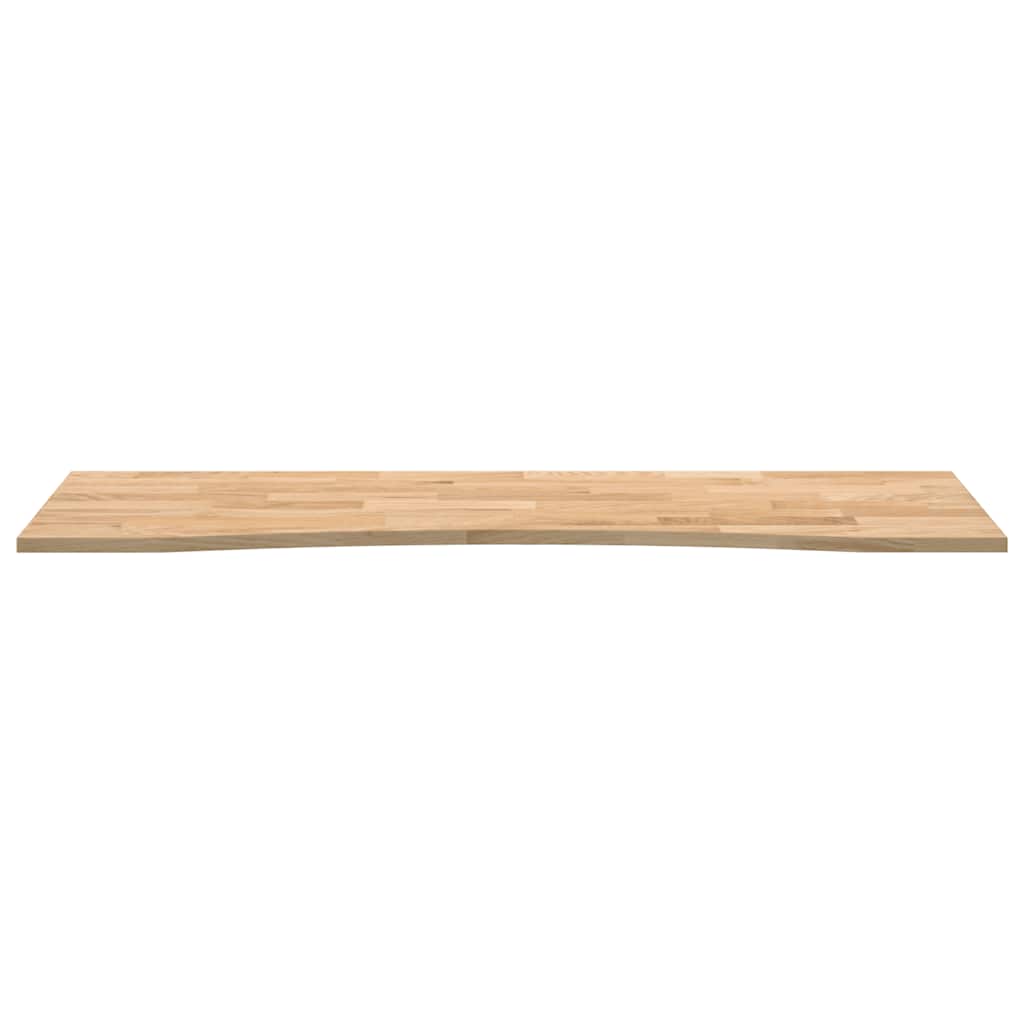 bordplade ubehandlet 160x50x2,5 cm massivt egetræ rektangulær