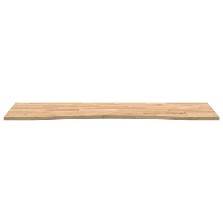 bordplade ubehandlet 160x50x2,5 cm massivt egetræ rektangulær