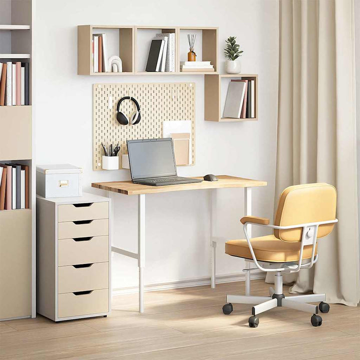 bordplade ubehandlet 100x60x2,5 cm massivt egetræ rektangulær