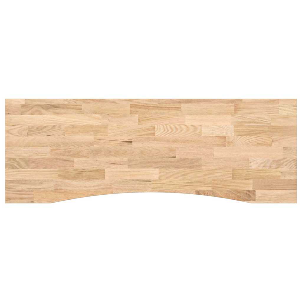 bordplade ubehandlet 140x60x2,5 cm massivt egetræ rektangulær