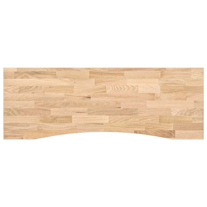 bordplade ubehandlet 140x60x2,5 cm massivt egetræ rektangulær
