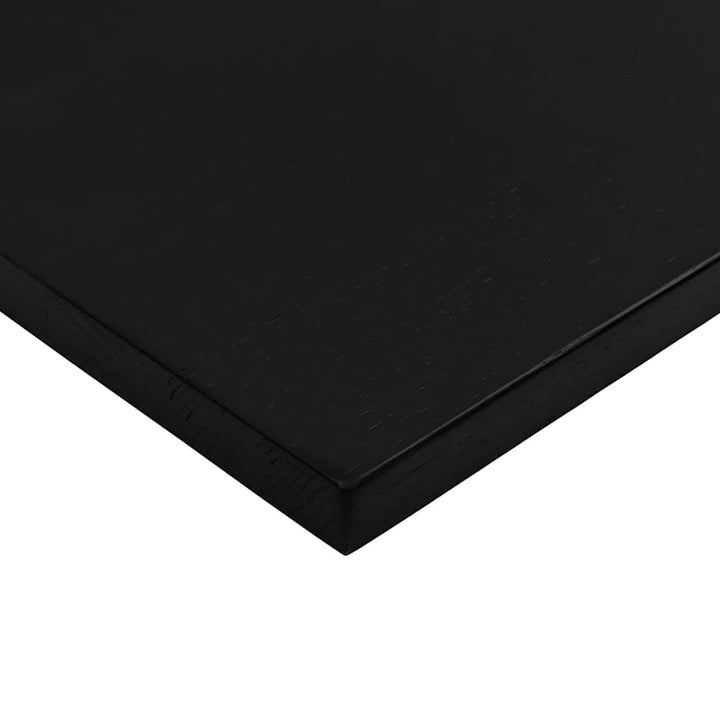 bordplade 80x50x2,5 cm massivt egetræ rektangulær mørkebrun