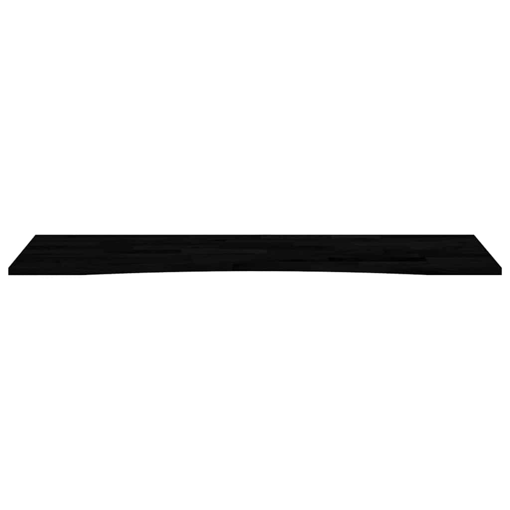 bordplade 160x50x2,5 cm massivt egetræ rektangulær mørkebrun