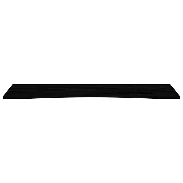 bordplade 160x50x2,5 cm massivt egetræ rektangulær mørkebrun
