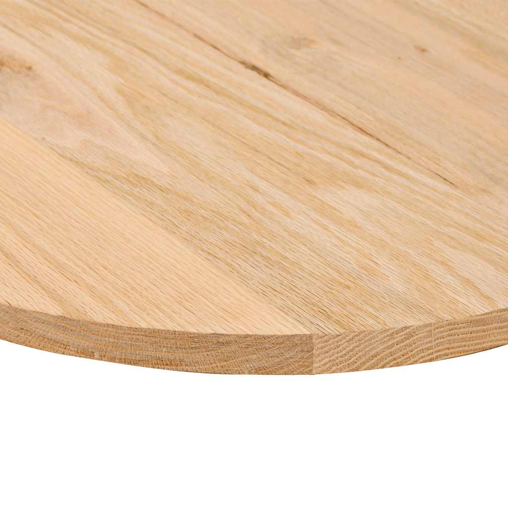bordplade 120x60x2 cm massivt egetræ oval