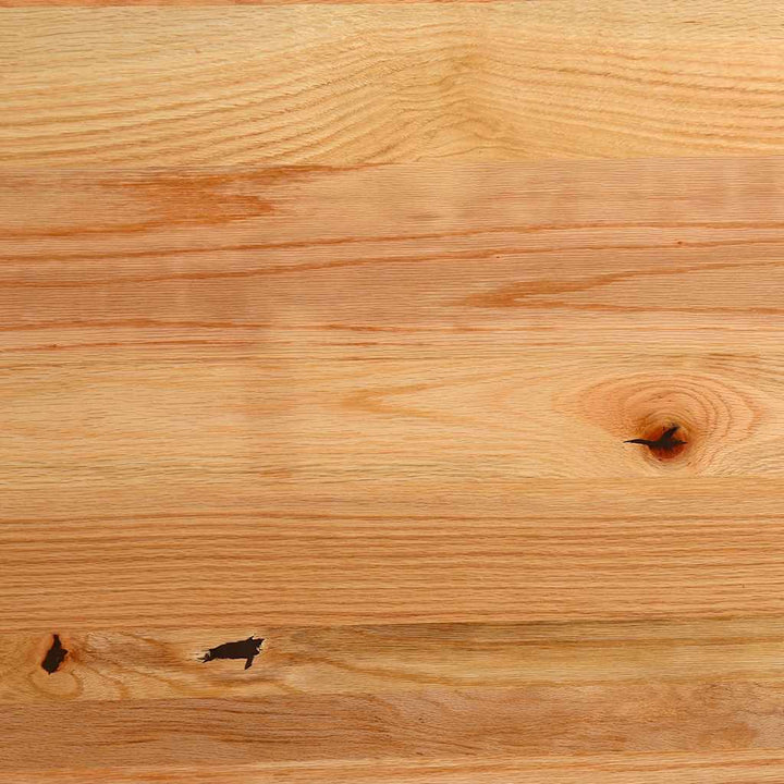 bordplade 80x40x4 cm massivt egetræ oval lysebrun