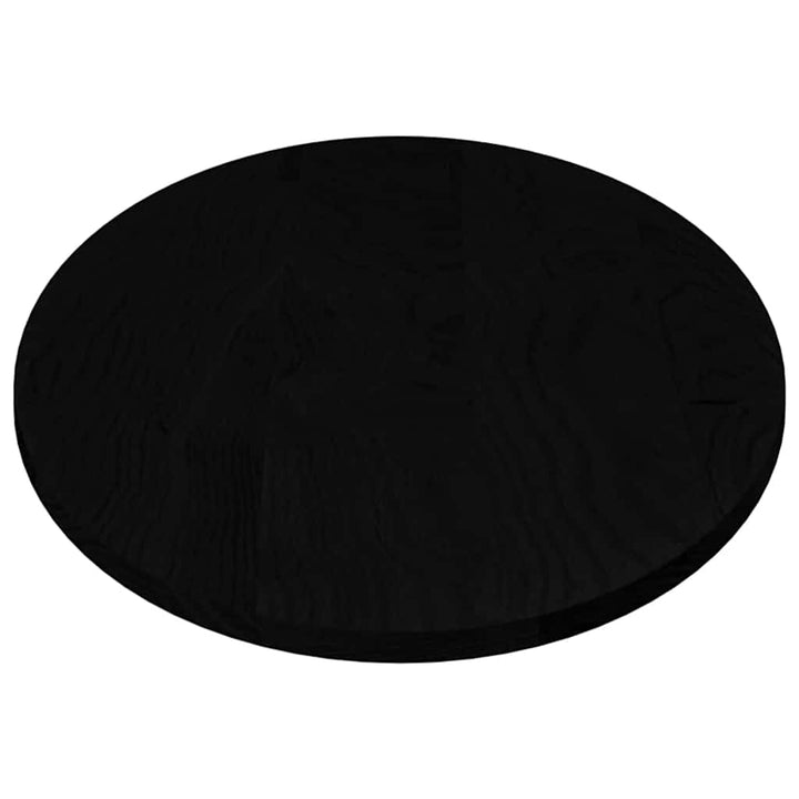 bordplade 140x60x2 cm massivt egetræ oval mørkebrun