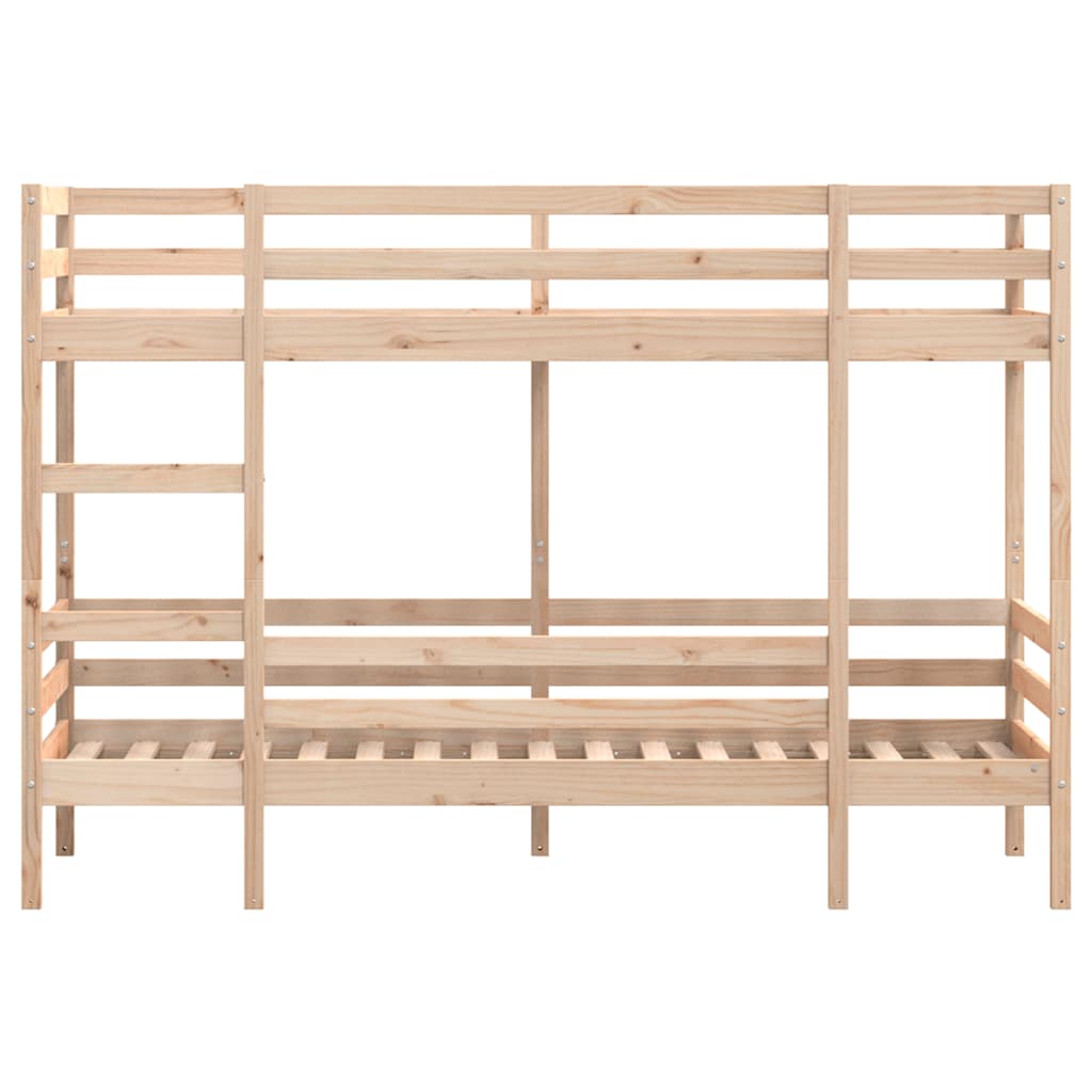 køjeseng uden madras 90x200 cm massivt fyrretræ