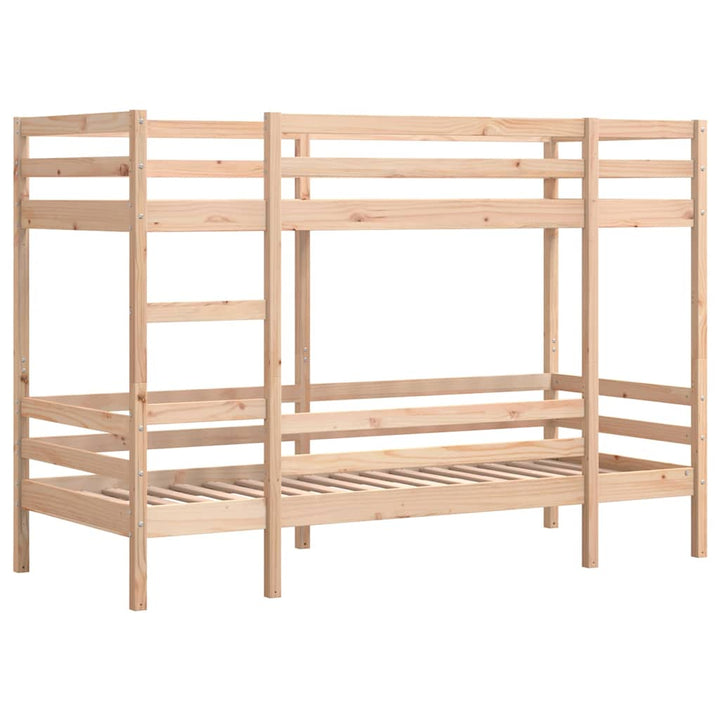 køjeseng uden madras 90x190 cm massivt fyrretræ