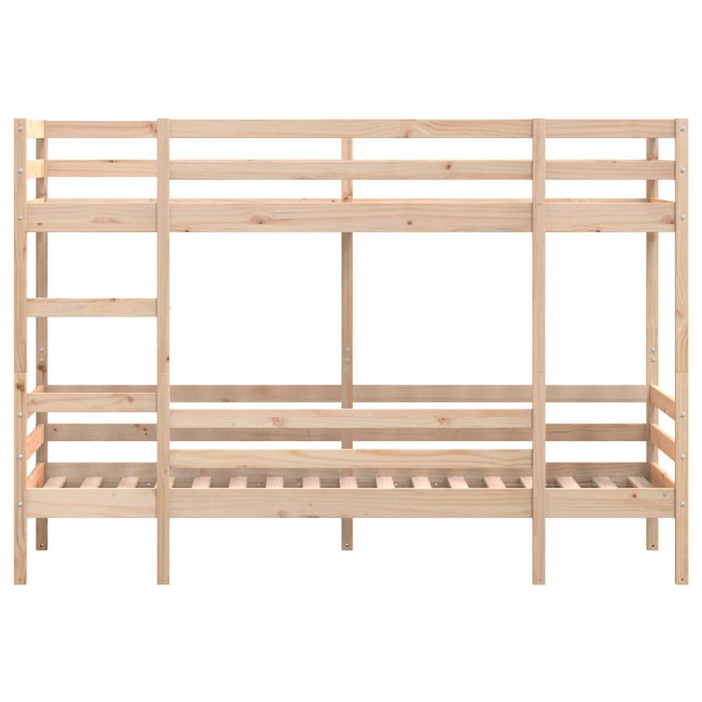 køjeseng uden madras 90x190 cm massivt fyrretræ