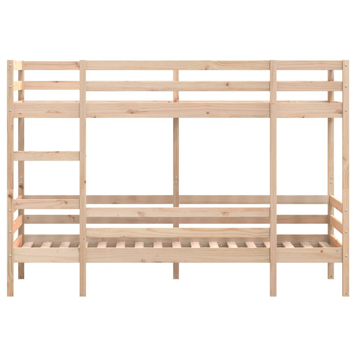 køjeseng uden madras 90x190 cm massivt fyrretræ