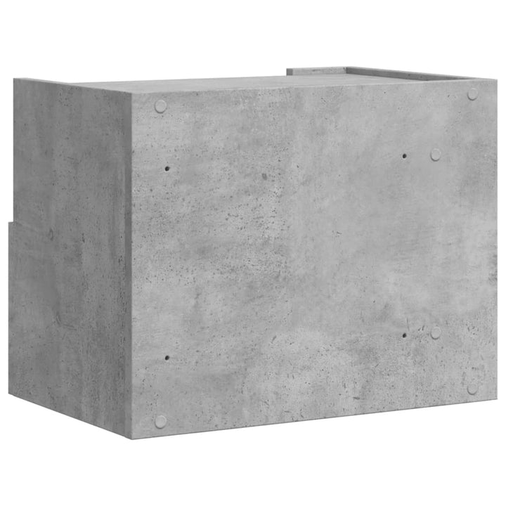 væghængt sengebord 45x30x35 cm betongrå