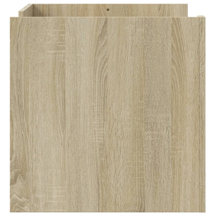 sofabord 80x50x50 cm konstrueret træ sonoma-eg