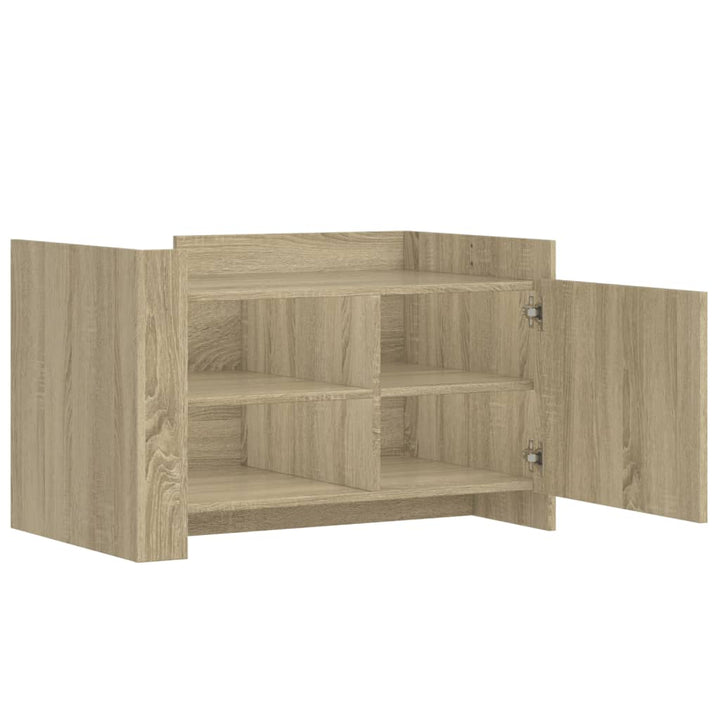 sofabord 80x50x50 cm konstrueret træ sonoma-eg
