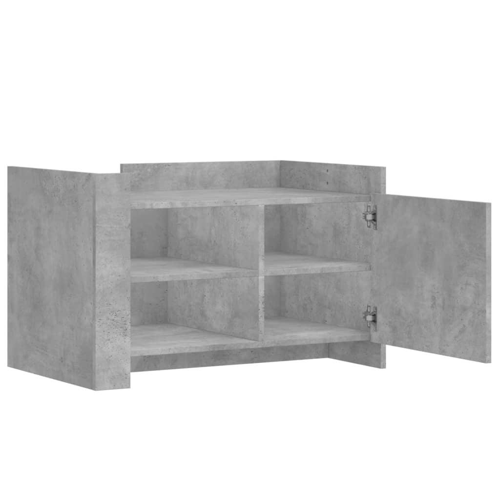 sofabord 80x50x50 cm konstrueret træ betongrå