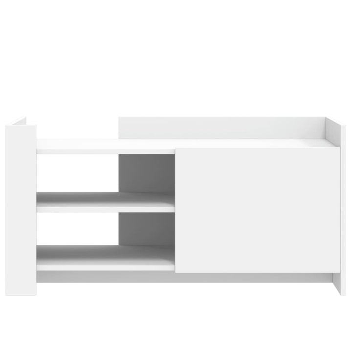 sofabord 100x50x50 cm konstrueret træ hvid