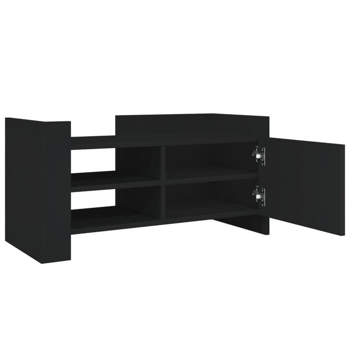tv-bord 80x35x40 cm konstrueret træ sort